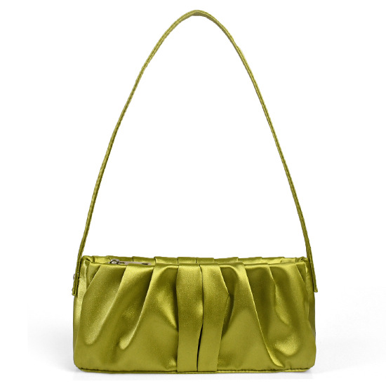 British Minority Satin Commuting Underarm Female Star Bag Green - Shop at LoveMi