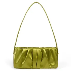 British Minority Satin Commuting Underarm Female Star Bag - Green - View 1