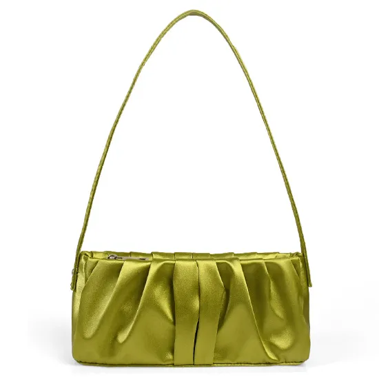 British Minority Satin Commuting Underarm Female Star Bag Green - Shop at LoveMi
