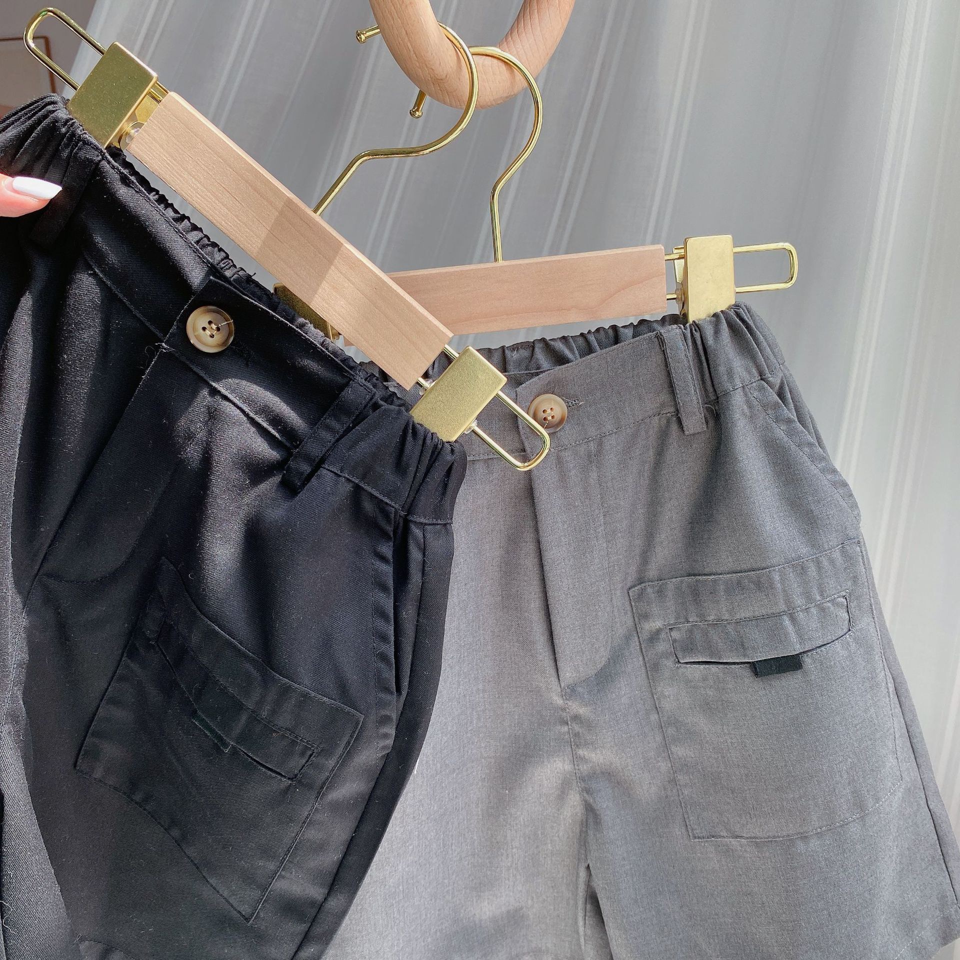 Children's Solid Color Casual Suit Pants For Men And Women