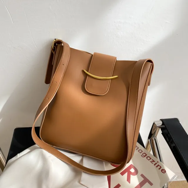 Single Shoulder Bag Western Style Women's Bag Brown - Shop at LoveMi