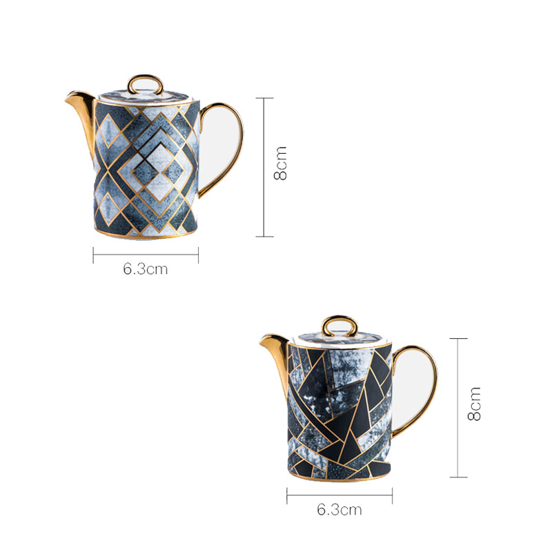 Marble Texture Ceramic Oil Dispenser Bottle Nordic Decorative Porcelain Soy