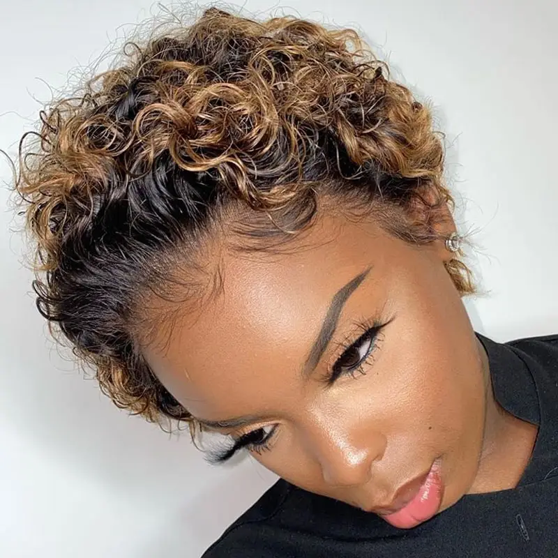 New Style African Small Curly Hair Wig Female Short