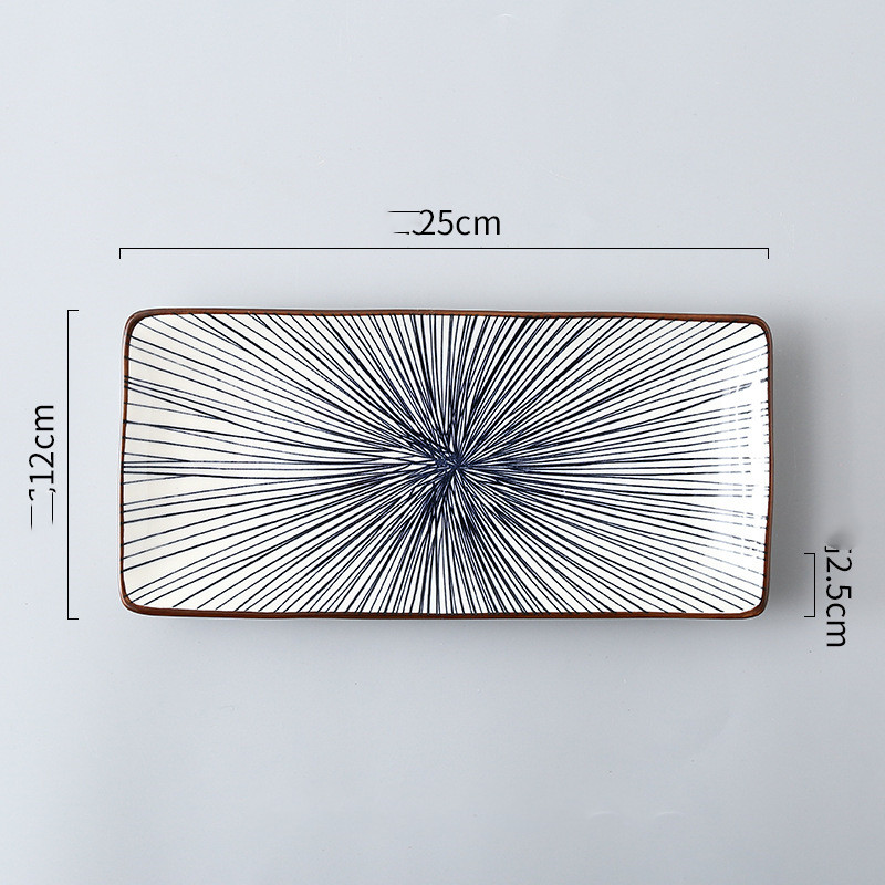 Title 3, Rectangular Sushi Plate Japanese Style Creative...