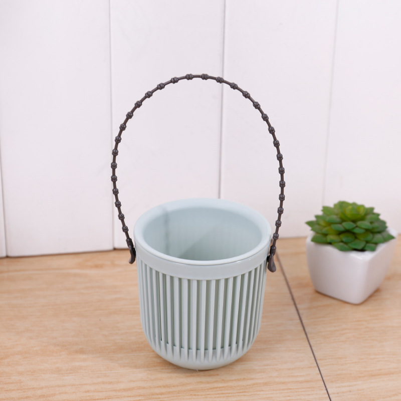 Title 1, Creative Green Radish Spider Plant Pot Plastic ...