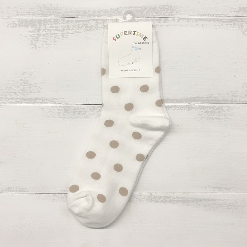 Title 12, Chaussettes mi-longues tube à pois pour femme