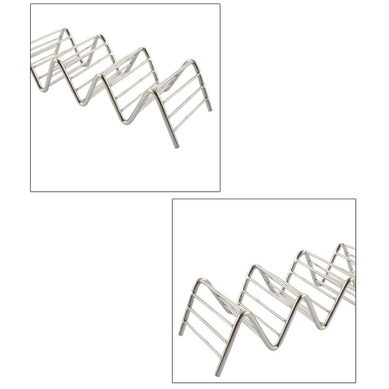 Title 5, Stainless Steel Tortilla V-shaped 2 Grid Tortil...