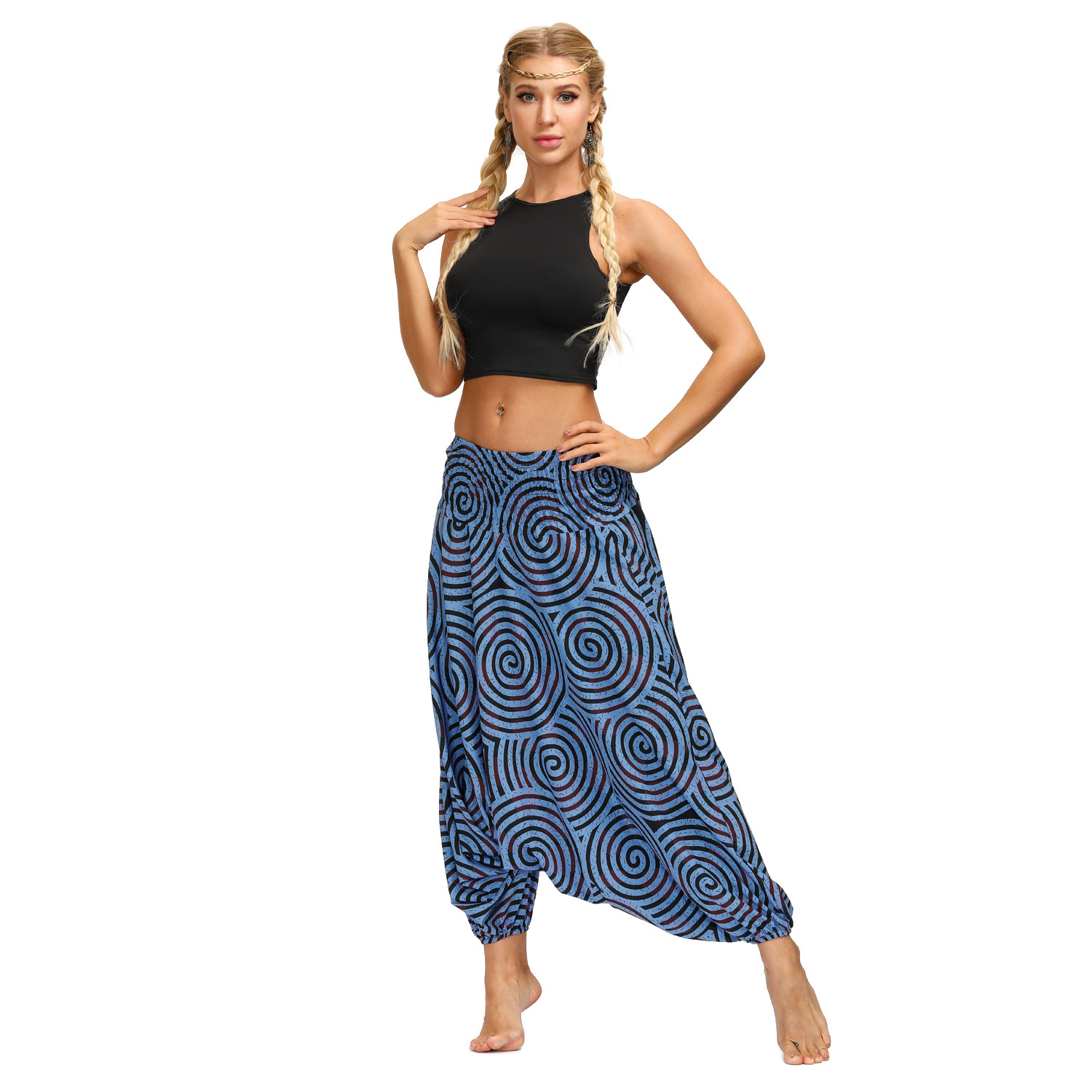 European And American Summer New Digital Print Women's Yoga