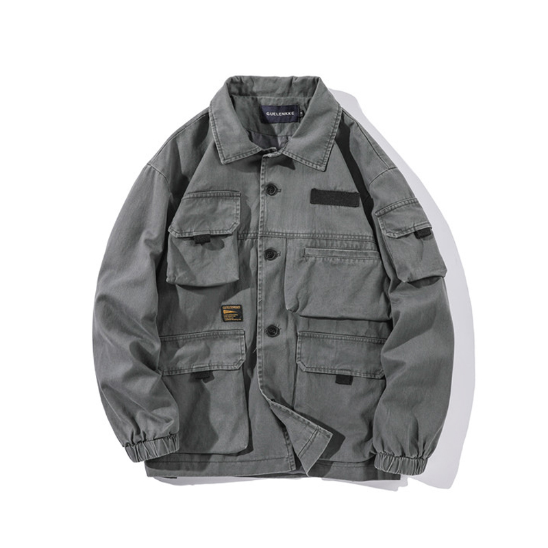 New Product Fashion All-Match Autumn Men's Tooling Collar Jacket Jacket Casual Jacket Men