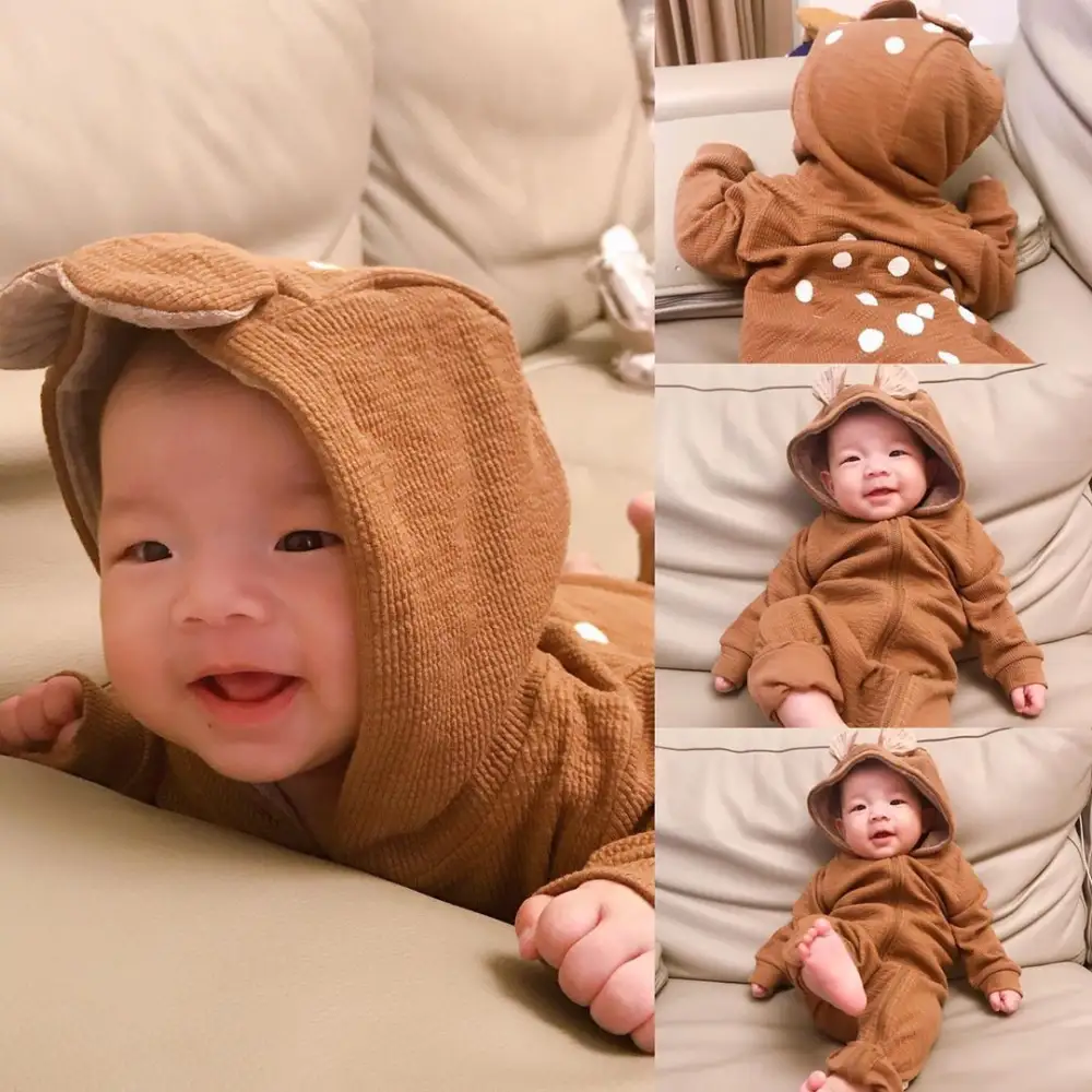 Baby Long-Sleeved Men's and Women's Spring and Autumn Romper