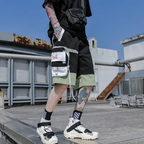 Casual Five-Point Shorts Men Summer Streetwear Korean