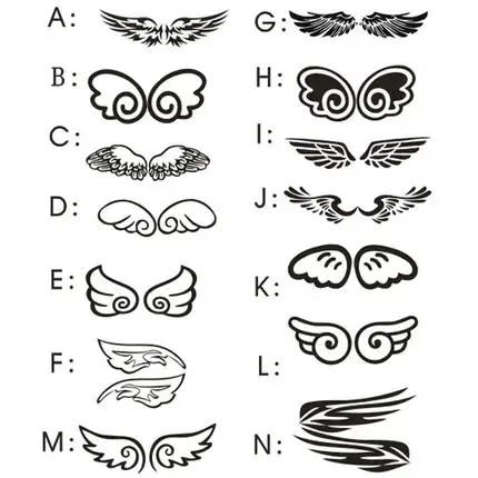 Angel Wings Car Sticker Romantic