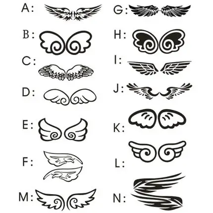 Angel Wings Car Sticker Romantic Car
