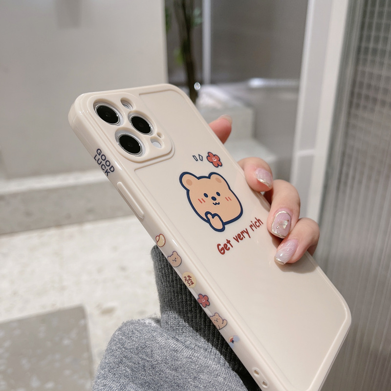 Title 4, Etui Side Bear iPhone 12promax silikonowe, komp...