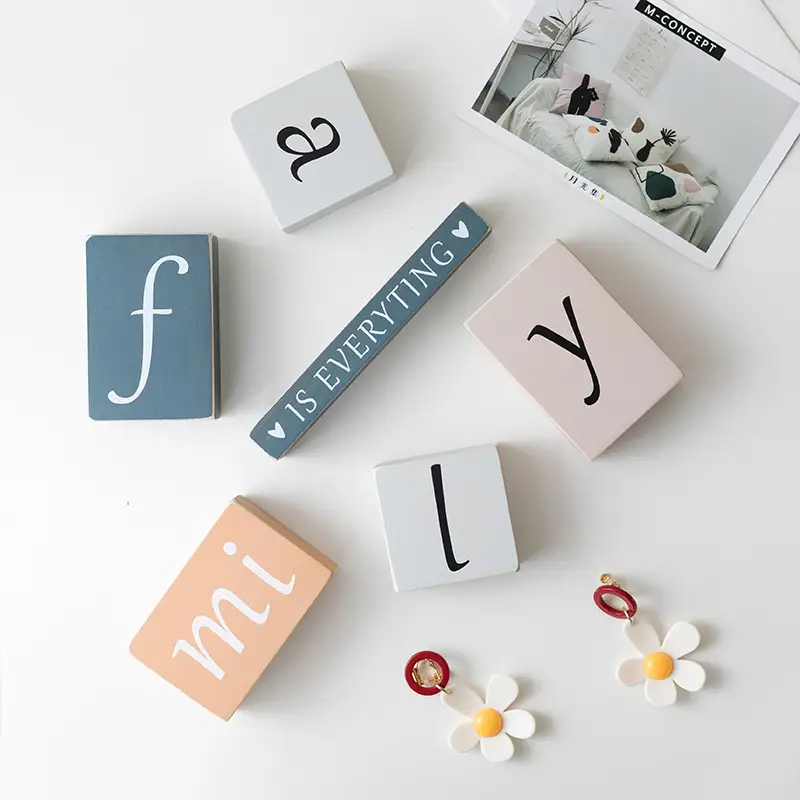 Creative Desktop Letter Series Small Ornaments Porch TV Cabinet Decoration
