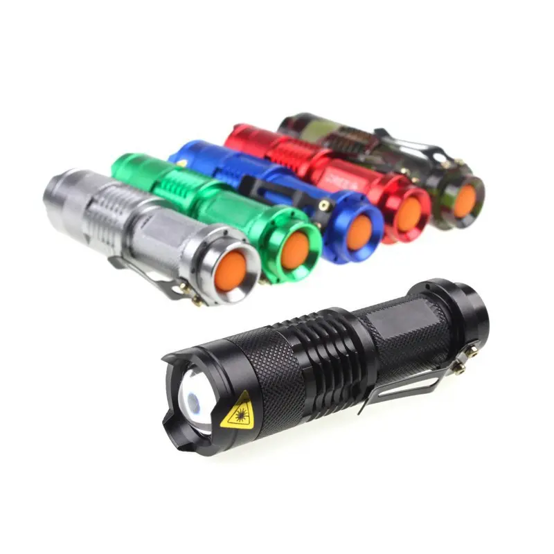 Strong Light Flashlight LED Zoom Mini Outdoor Lighting