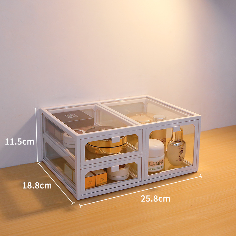 Dust-Proof Desktop With Cosmetic Storage Box