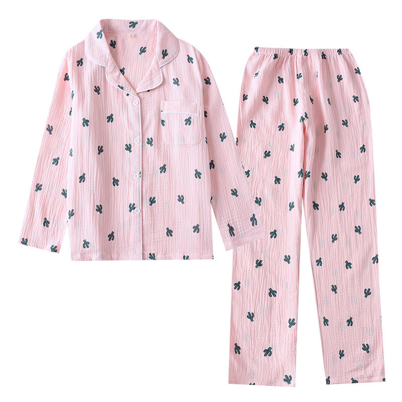 Title 4, Womens Pajamas With Cotton Double Layer Gauze