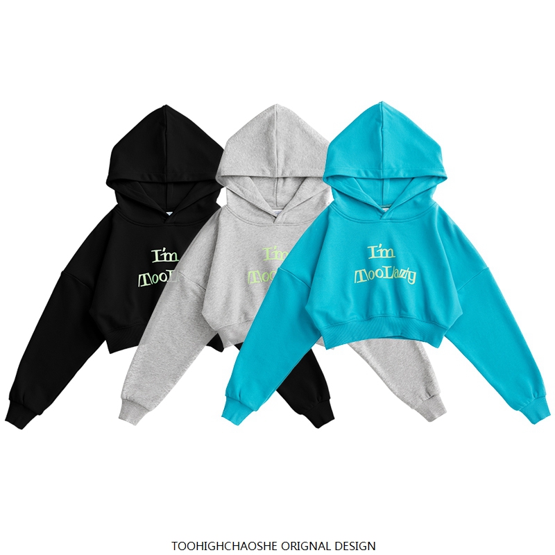 Title 4, Lazy Style Hooded Short Jacket Hip-Hop Jazz Thi...