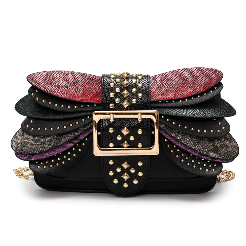 Studded Butterfly Wing Bag Ladies Shoulder Bag