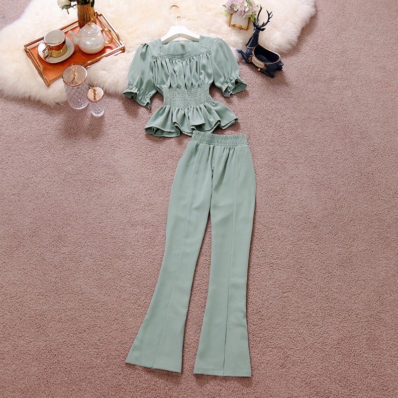 Temperament V Collar Lotus Leaf Sleeve Short Style Chiffon Unlined Upper Garment