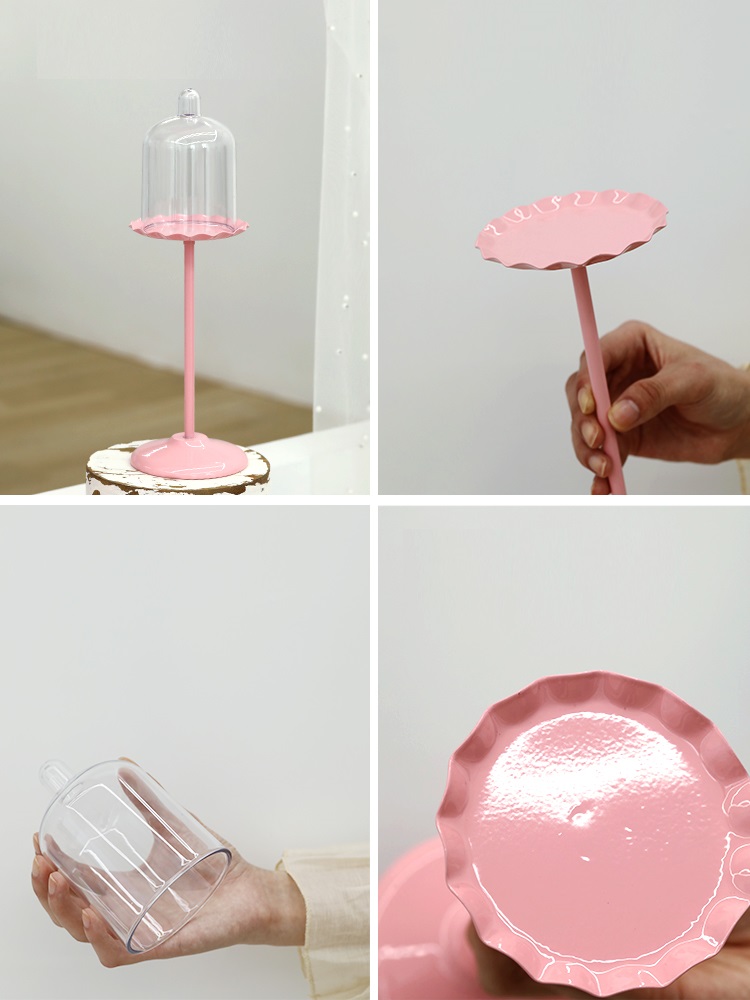 Wedding Dessert Table Pink Cake Stand — foto 7