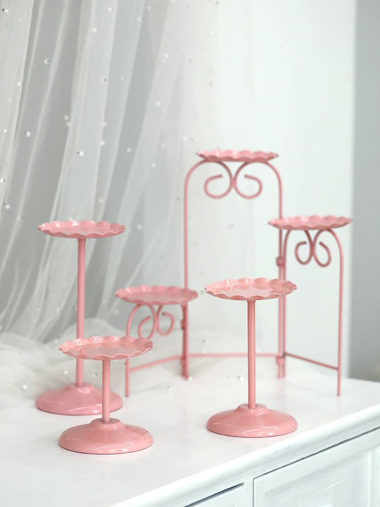 Wedding Dessert Table Pink Cake Stand — foto 5