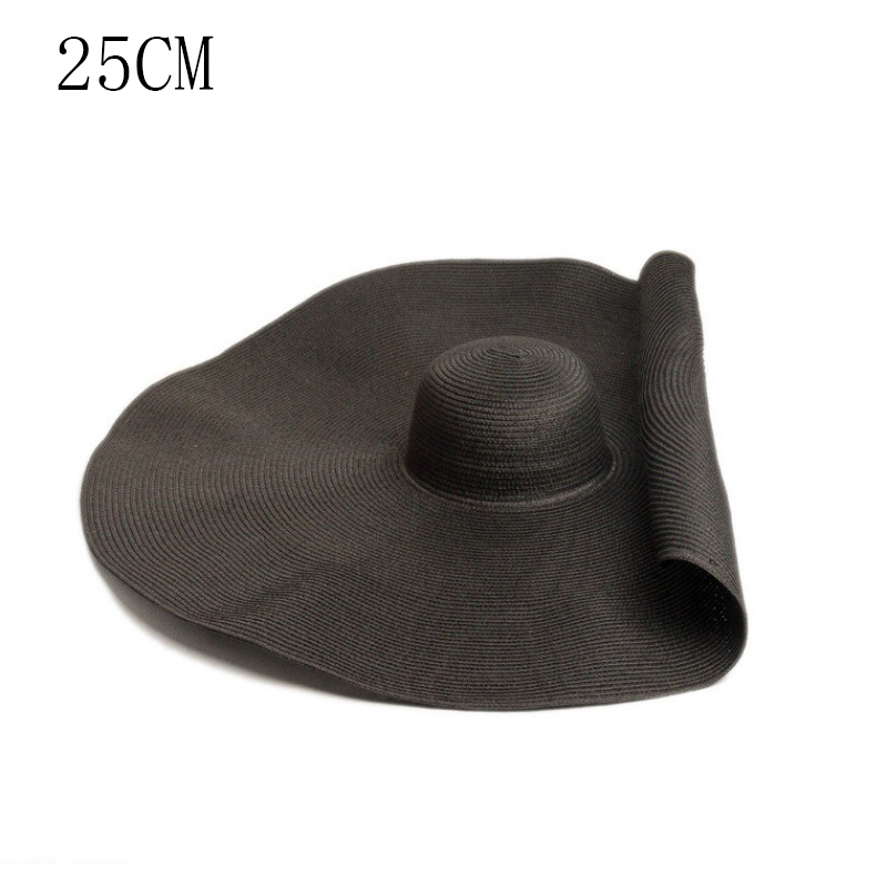 Fashionable Oversized Foldable Straw Hat