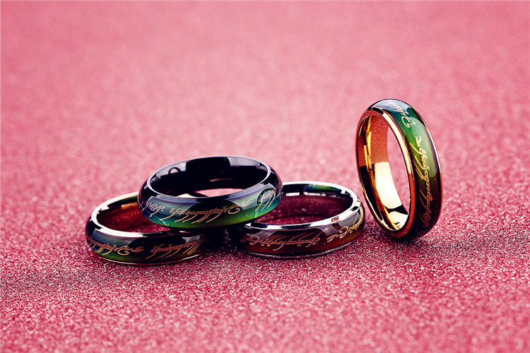 Color-changing Couple Titanium Steel Lord Of The Rings Ring