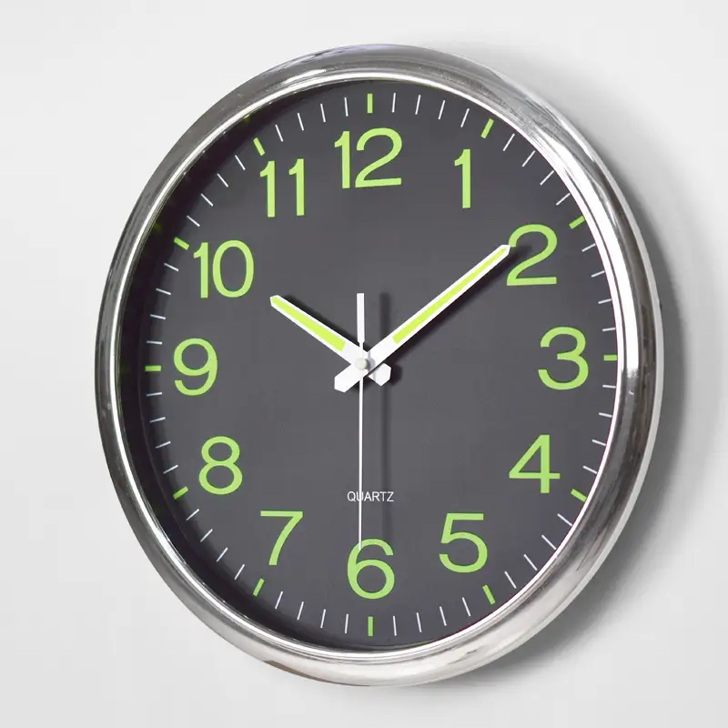 12 Inch 30Cm Luminous Plastic Wall Clock Quartz Clock Bedroom Living Room Wall Clock Simple Clock Custom