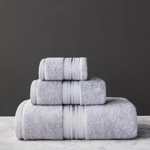 Pure Color Thick Cotton Bath Towel Set Set Increased