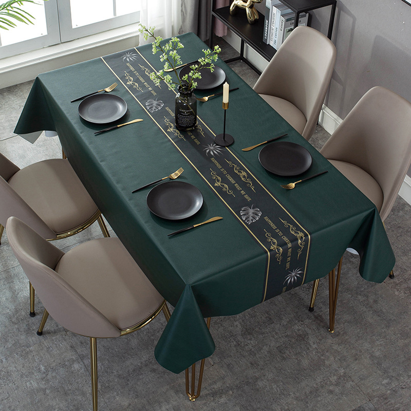 Title 5, New Nordic Minimalist PU Tablecloth Oil-Proof, ...