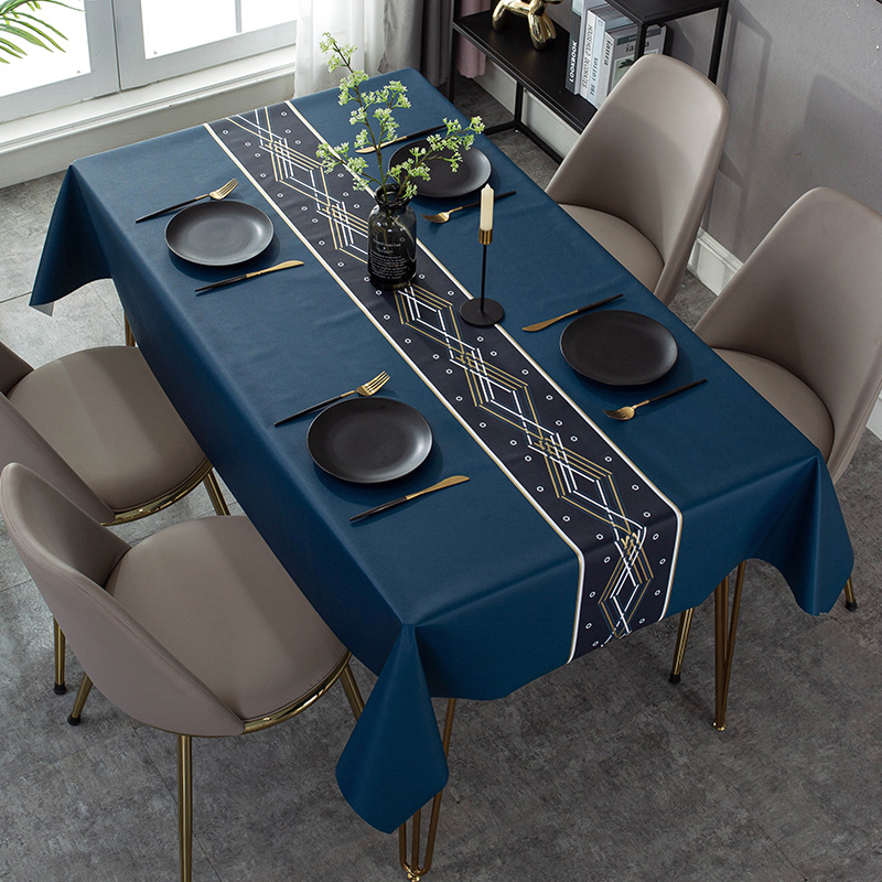 Title 8, New Nordic Minimalist PU Tablecloth Oil-Proof, ...