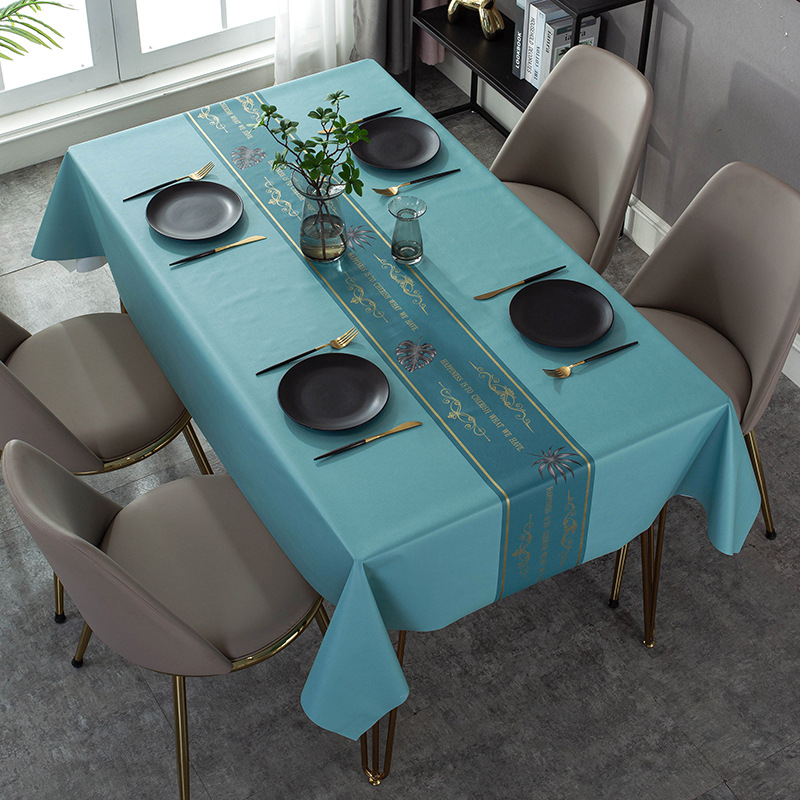 Title 10, New Nordic Minimalist PU Tablecloth Oil-Proof, ...