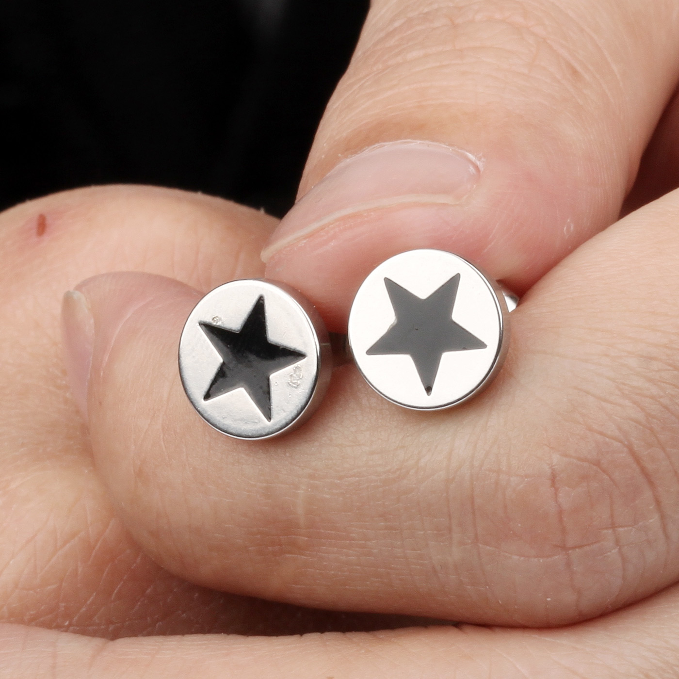 Fashion Personality TISCO Earrings Jewelry Trendy Male Student Earrings