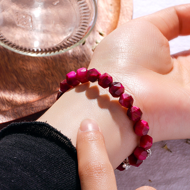 Rose Red Tiger Eye Stone Transfer Recruit Peach Blossom
