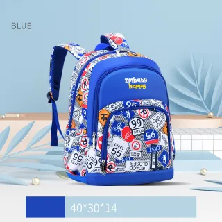 Sesame Baby Korean Elementary School Schoolbag - Blue