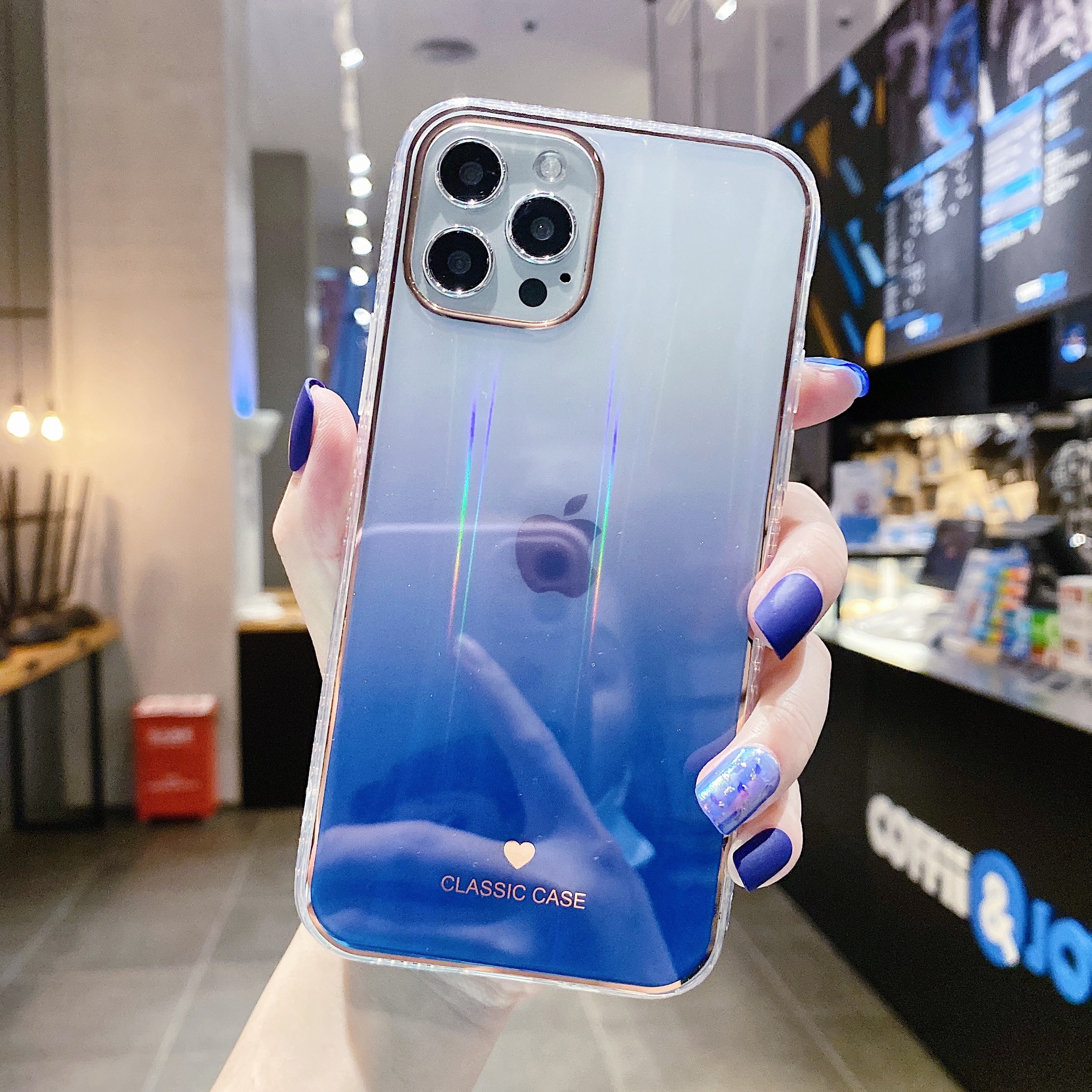 Compatible with Apple, IPhone 12 Case Aurora Gradient Apple 11promxa – Aurora gradient blue, Iphone6 6s