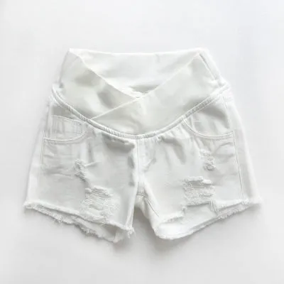 Wear Low Rise Thin Black Denim Shorts White - Shop at LoveMi