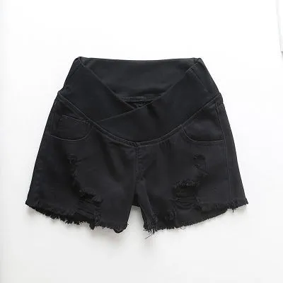 Wear Low Rise Thin Black Denim Shorts Black - Shop at LoveMi