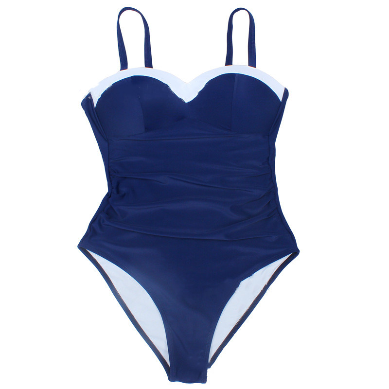 Sexy One-piece Swimsuit Hard Cup Conservative Swimsuit