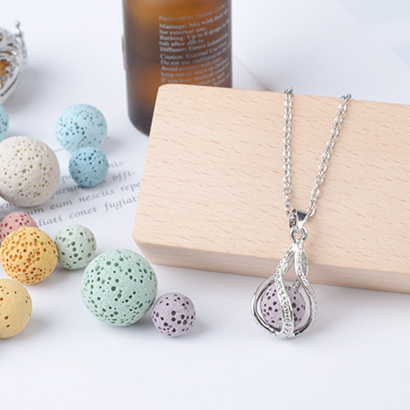 Aromatherapy Necklace Magic Box Pendant Diffuse Necklace Fragrance