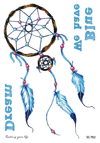Fashionable Personality Dream Catcher Tattoo - Shop at LoveMi