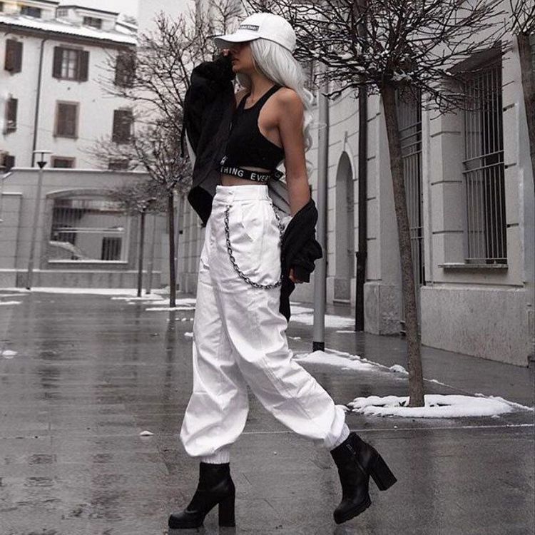 All-match Chain High Waist Corsets Casual Loose