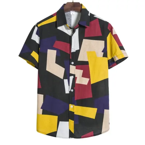 Men's Geometric Print Shirt