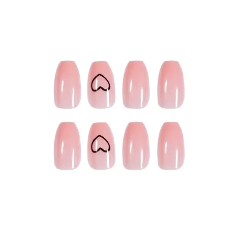 Nude Short Ballet Love Wearing Nail Finished Patch Waterproof