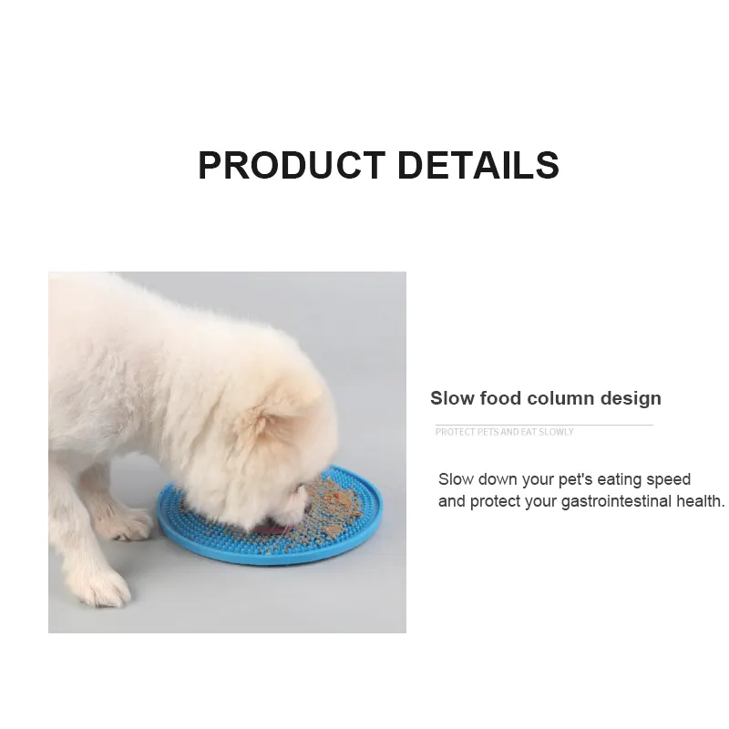 Silicone Pet Bowl Dog Licking Mat Slow