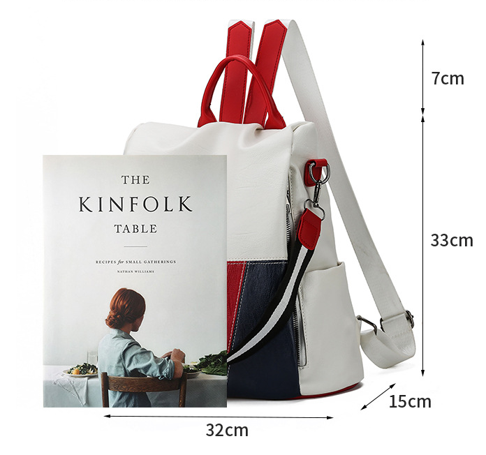 Title 1, Kleiner PU-Rucksack, Outdoor-Reisetasche, lässi...