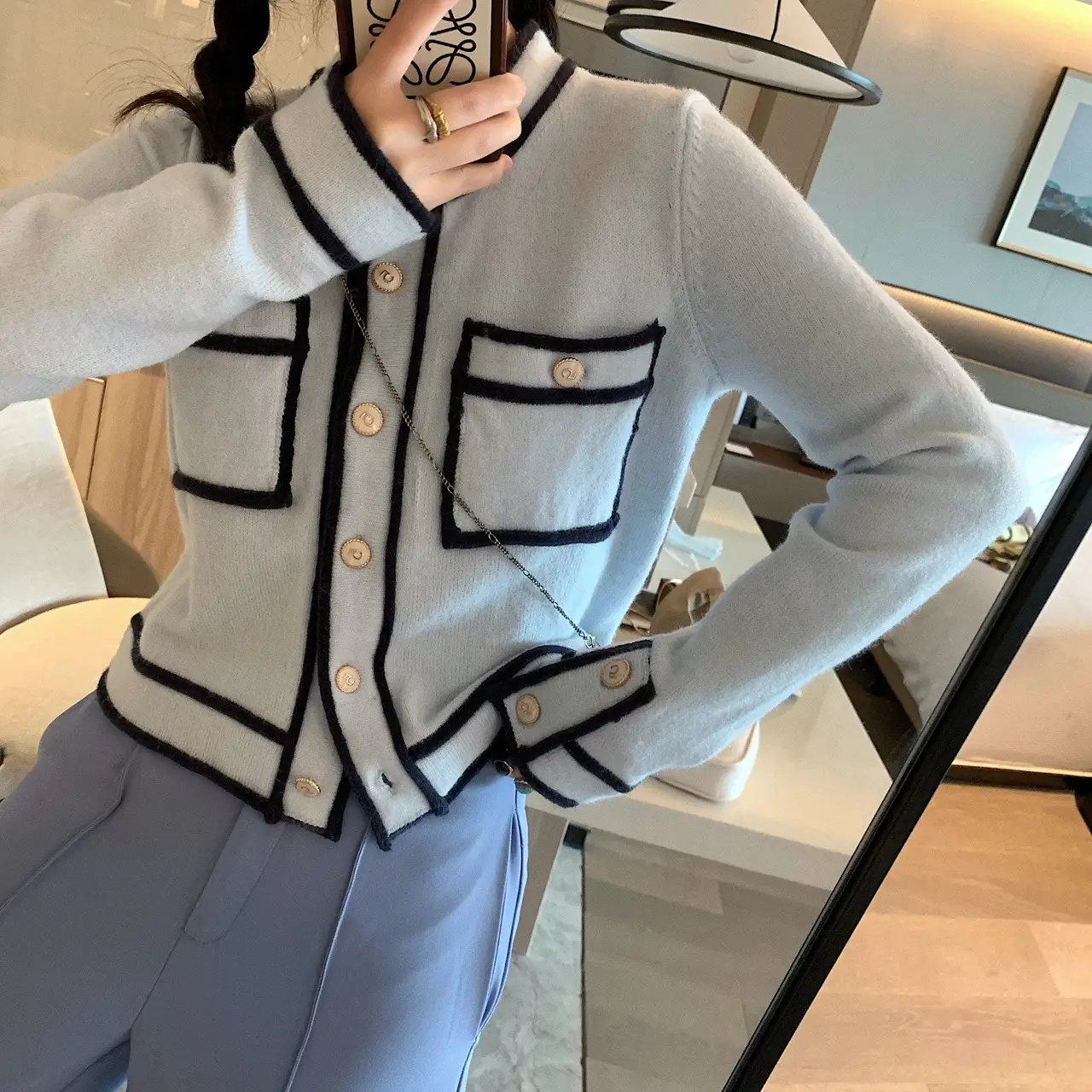 Early Spring New Korean Candy Color Knit Short Coat Jacket