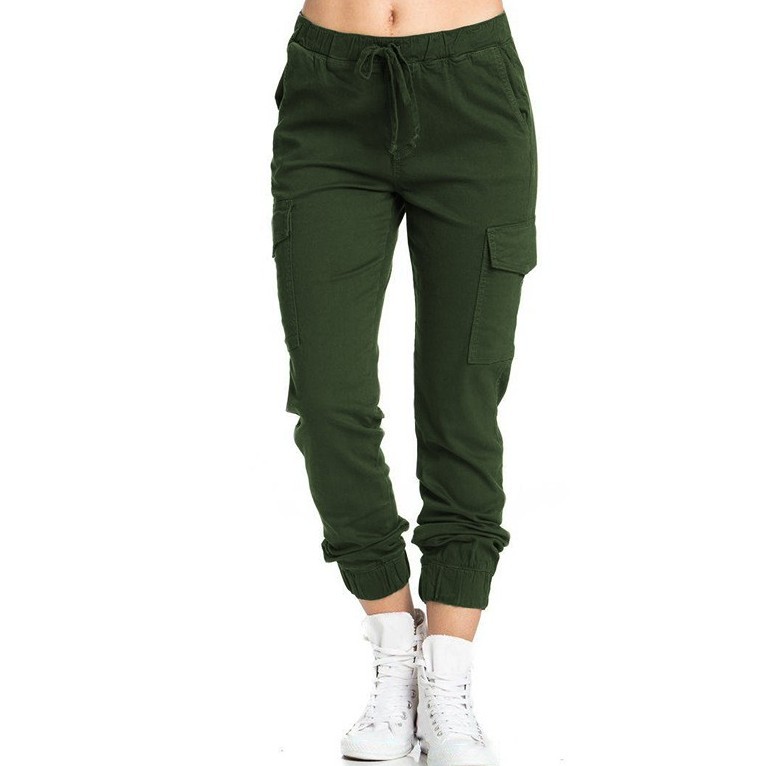 Elastic Waist Loose Casual Trousers Women's Corset Trousers